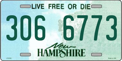 NH license plate 3066773