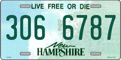 NH license plate 3066787