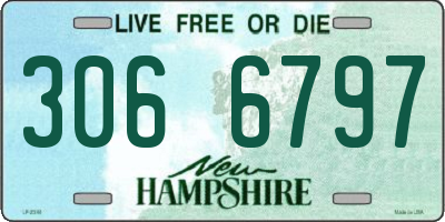 NH license plate 3066797