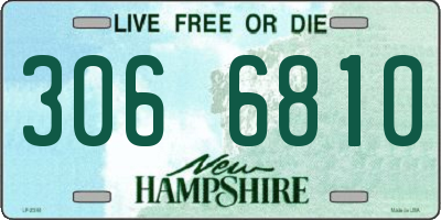 NH license plate 3066810