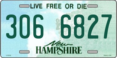 NH license plate 3066827