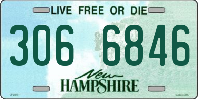 NH license plate 3066846