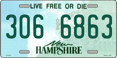 NH license plate 3066863