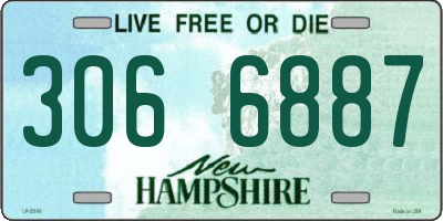 NH license plate 3066887