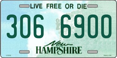 NH license plate 3066900