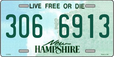 NH license plate 3066913