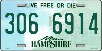 NH license plate 3066914
