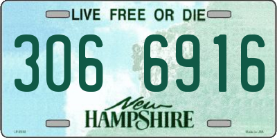 NH license plate 3066916