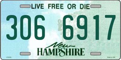 NH license plate 3066917