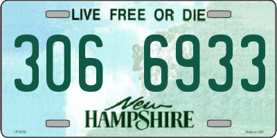 NH license plate 3066933