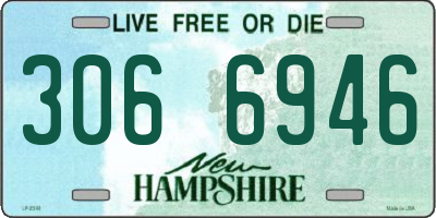 NH license plate 3066946
