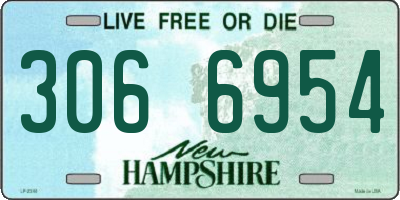 NH license plate 3066954