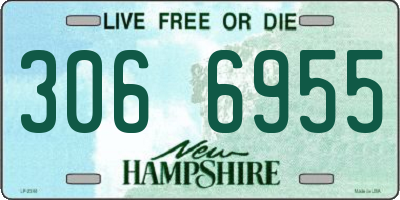 NH license plate 3066955