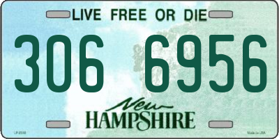 NH license plate 3066956