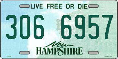 NH license plate 3066957