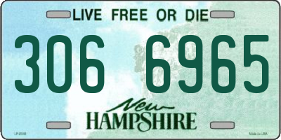 NH license plate 3066965