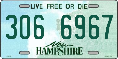 NH license plate 3066967
