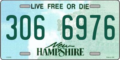 NH license plate 3066976