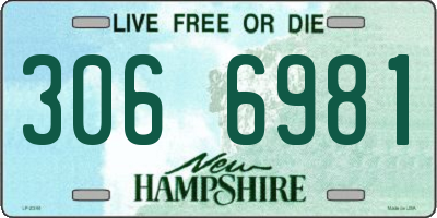 NH license plate 3066981