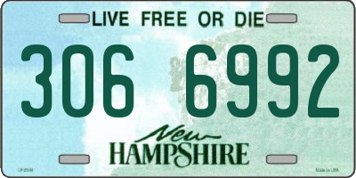 NH license plate 3066992