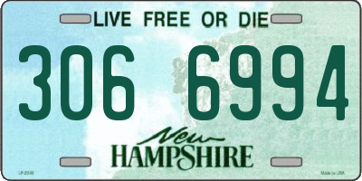 NH license plate 3066994