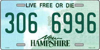 NH license plate 3066996