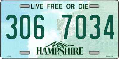 NH license plate 3067034