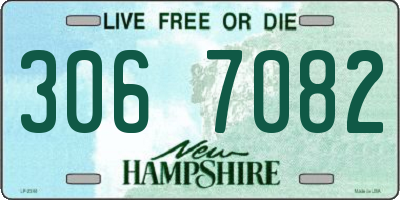 NH license plate 3067082