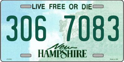 NH license plate 3067083