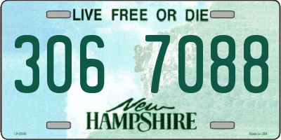 NH license plate 3067088