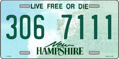NH license plate 3067111