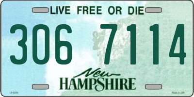 NH license plate 3067114