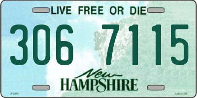 NH license plate 3067115