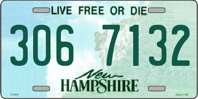 NH license plate 3067132