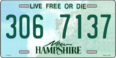 NH license plate 3067137