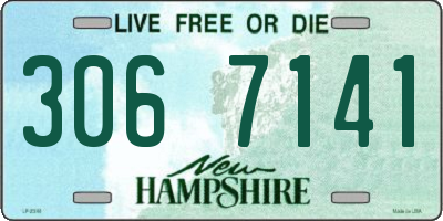 NH license plate 3067141
