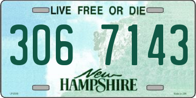 NH license plate 3067143