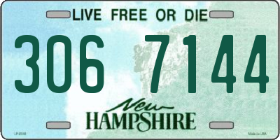 NH license plate 3067144