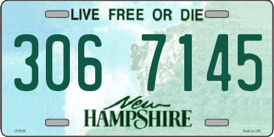 NH license plate 3067145