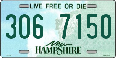 NH license plate 3067150