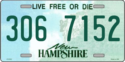 NH license plate 3067152