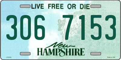 NH license plate 3067153