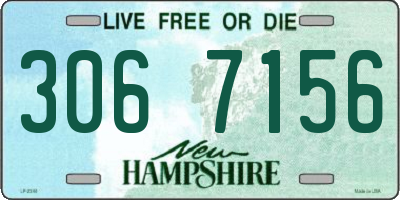 NH license plate 3067156