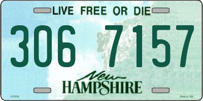 NH license plate 3067157