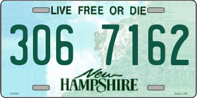 NH license plate 3067162
