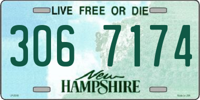NH license plate 3067174