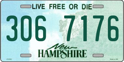 NH license plate 3067176