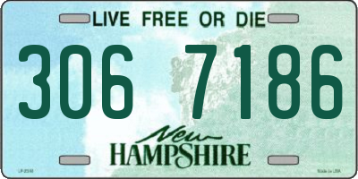 NH license plate 3067186