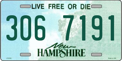 NH license plate 3067191