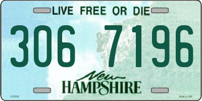NH license plate 3067196